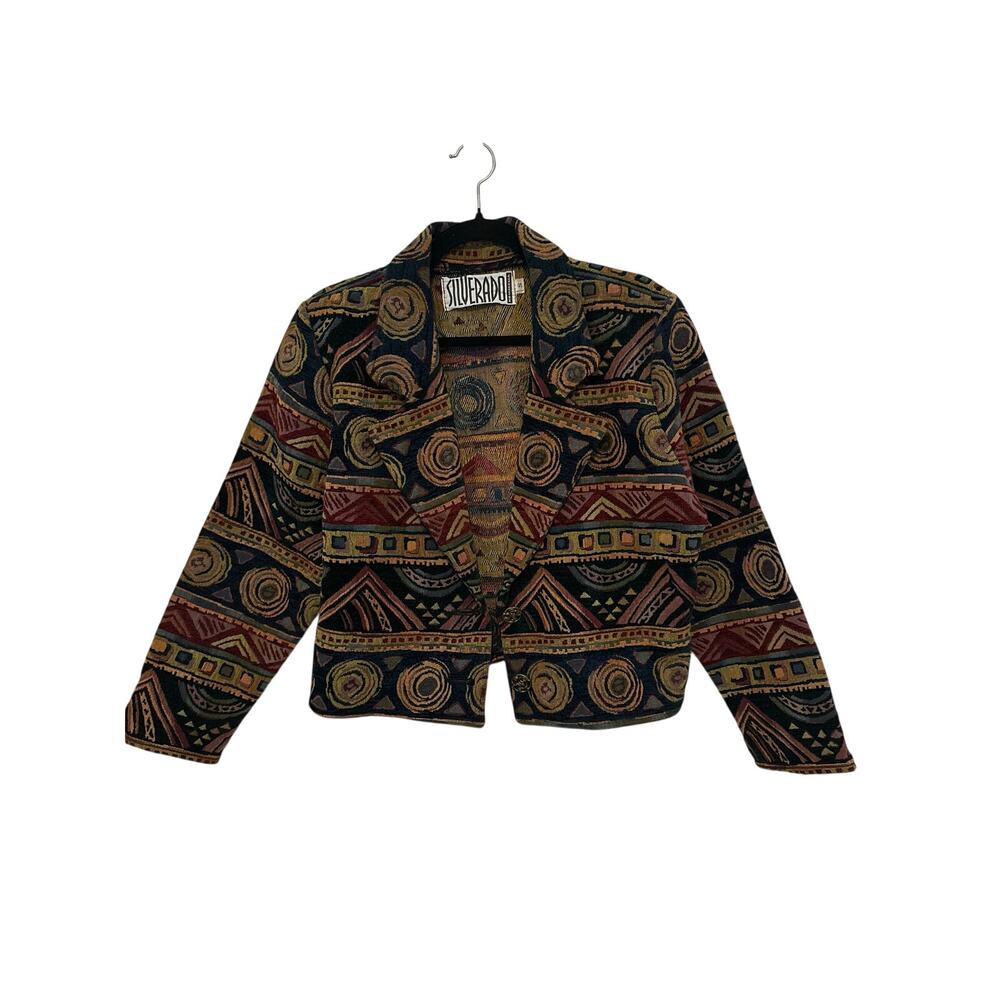 Vintage Silverado Jacket Small Multi Southwestern… - image 3